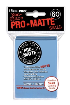 ULTRA PRO SMALL SLEEVES PRO MATTE (60) LIGHT BLUE